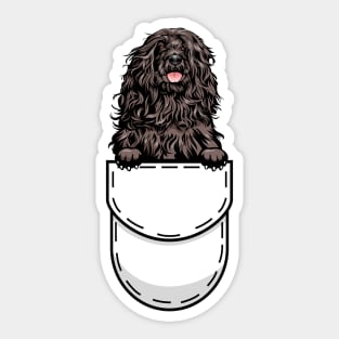 Portuguese Water Dog Pocket Dog Sticker